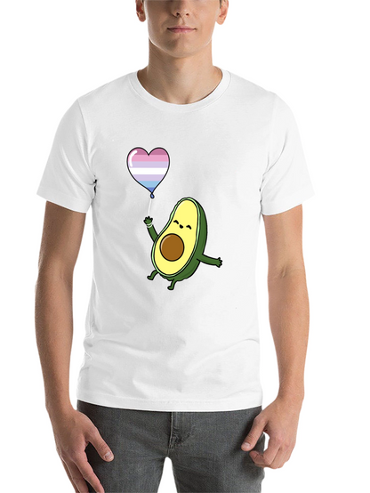Avocado LGBT Pride Heart Balloon T-Shirt