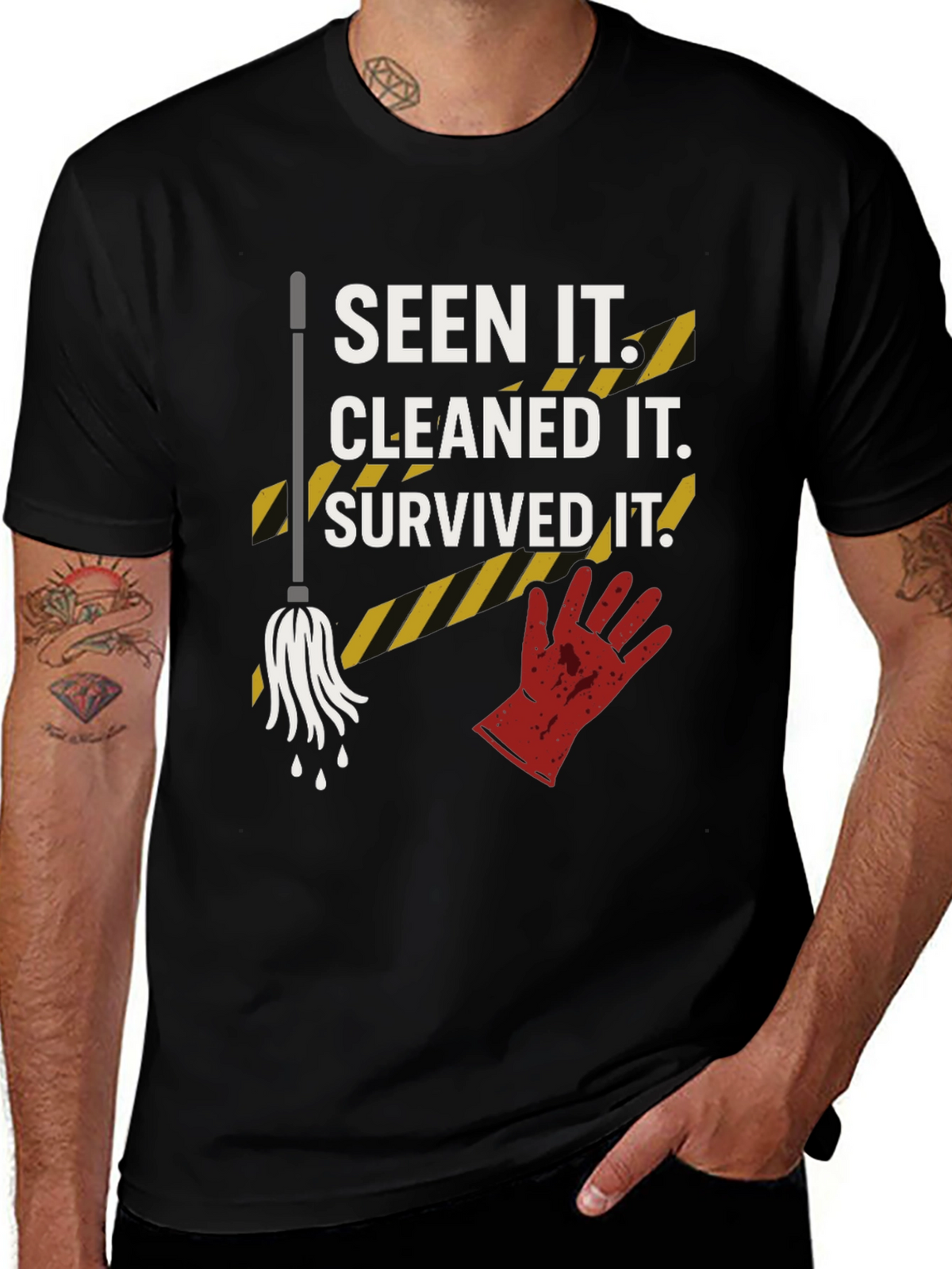 Seen It Cleaned It Survived It Graphic Tee