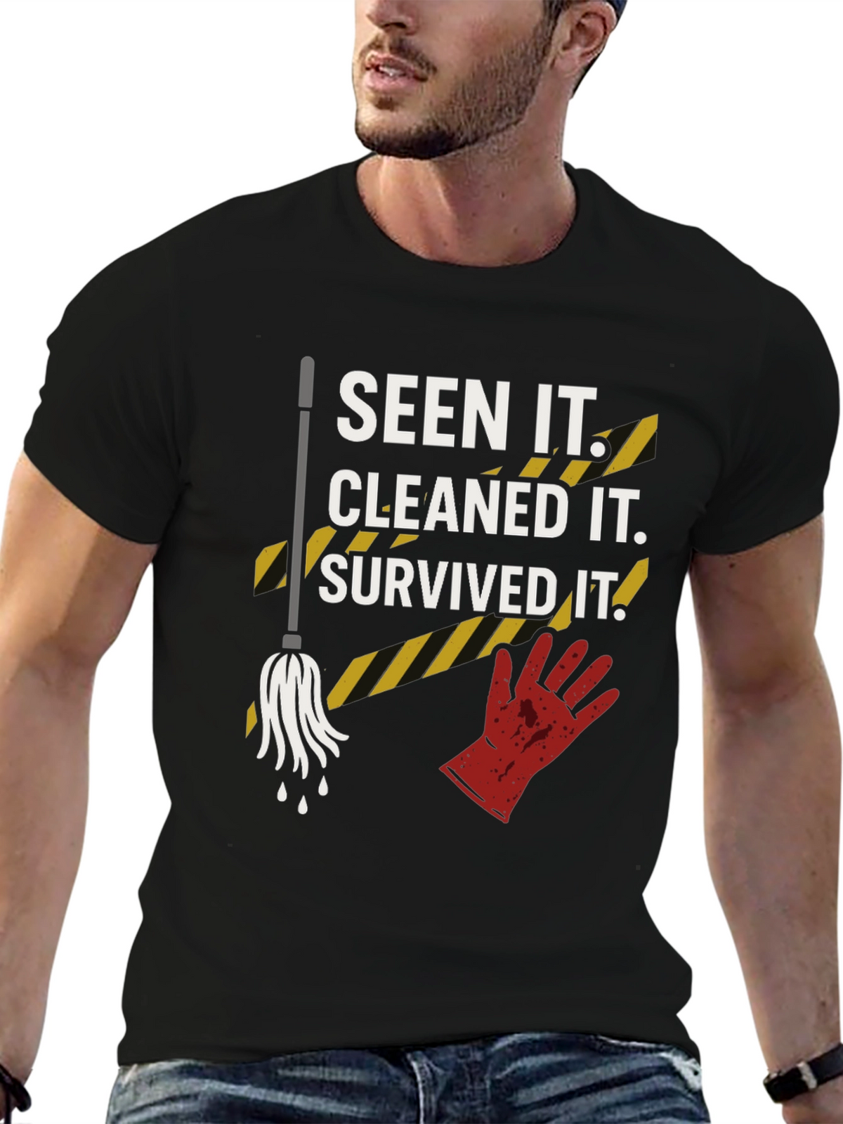 Seen It Cleaned It Survived It Graphic Tee
