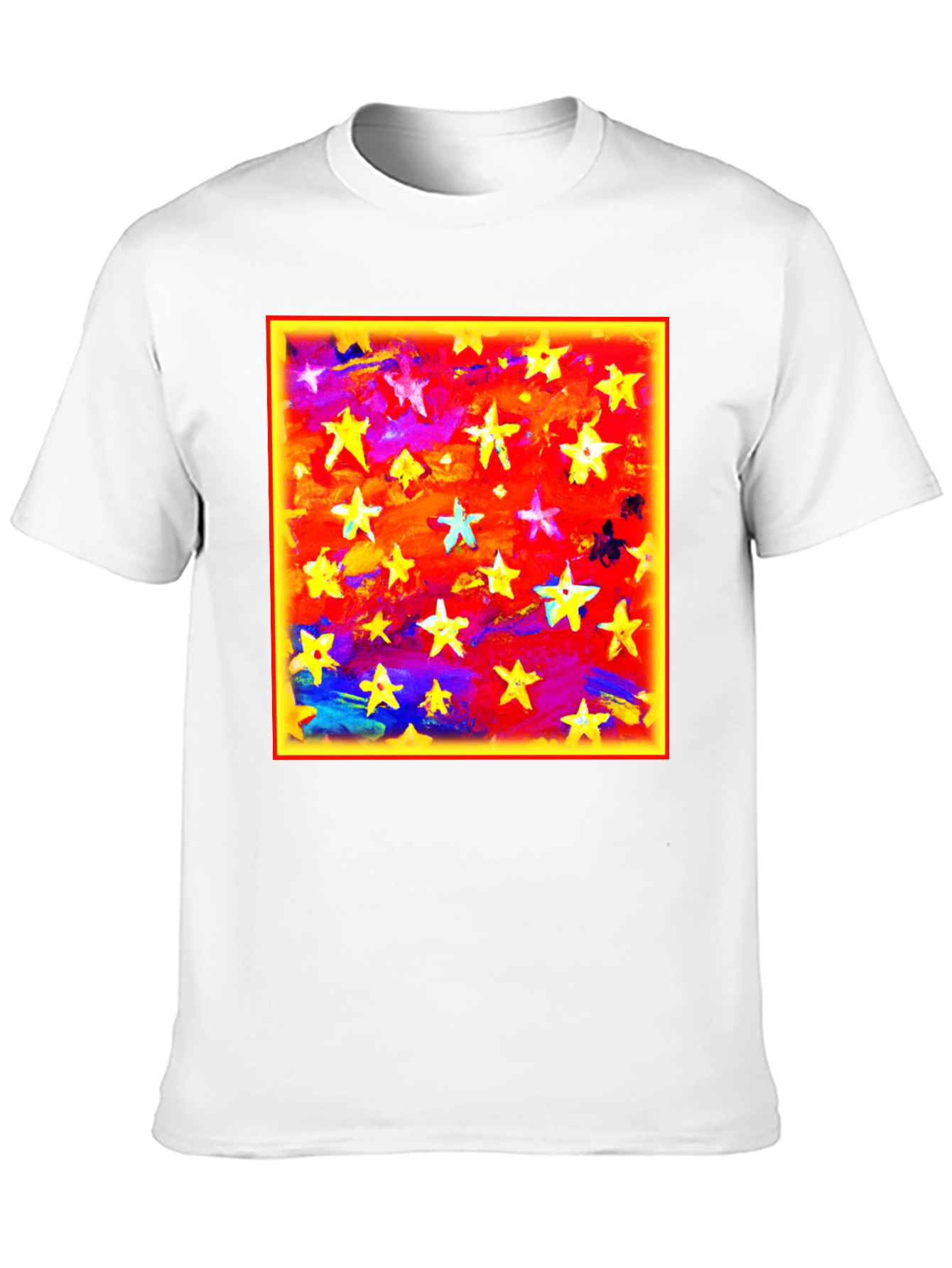 Starry Sky Graphic Tee - Bold Artistic Design