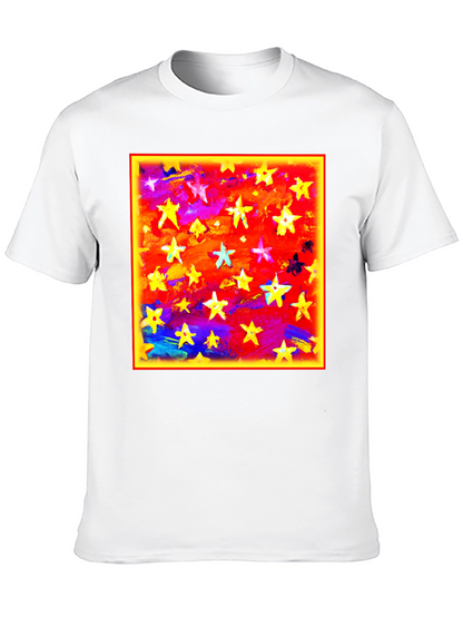 Starry Sky Graphic Tee - Bold Artistic Design