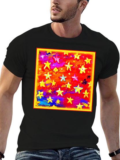 Starry Sky Graphic Tee - Bold Artistic Design