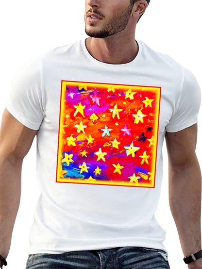 Starry Sky Graphic Tee - Bold Artistic Design