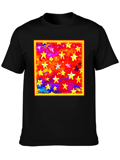 Starry Sky Graphic Tee - Bold Artistic Design