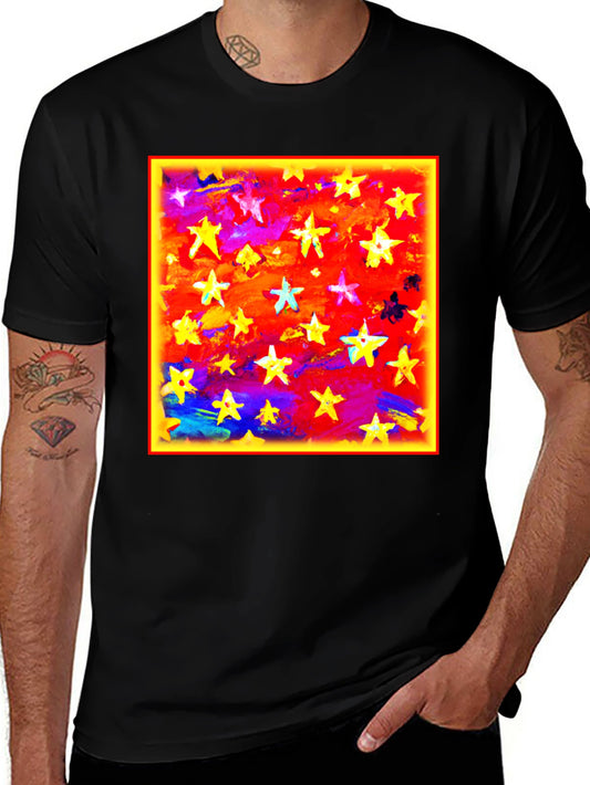 Starry Sky Graphic Tee - Bold Artistic Design