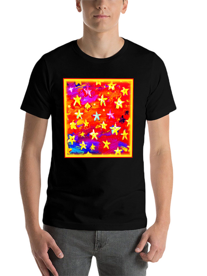 Starry Sky Graphic Tee - Bold Artistic Design