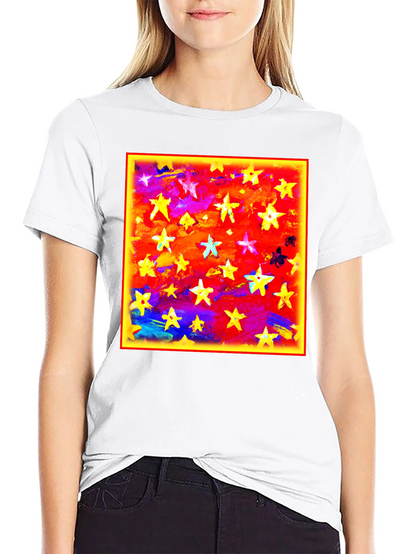 Starry Sky Graphic Tee - Bold Artistic Design