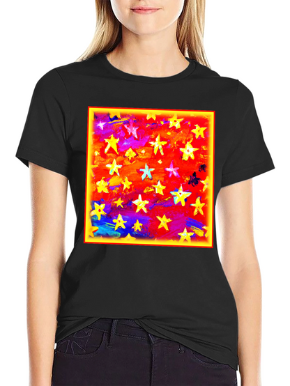 Starry Sky Graphic Tee - Bold Artistic Design