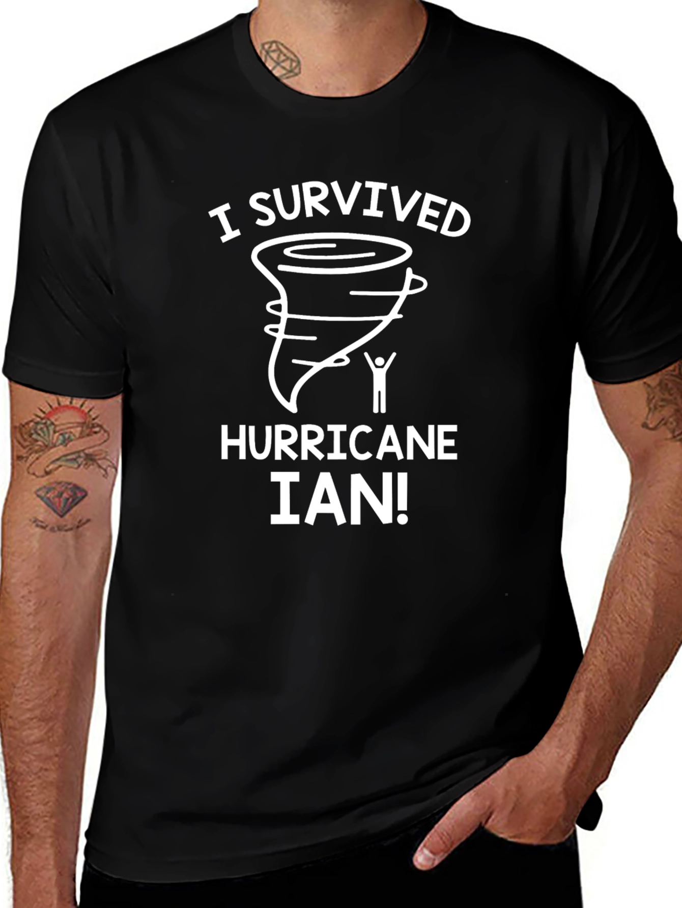 I Survived Hurricane Ian Novelty T-Shirt
