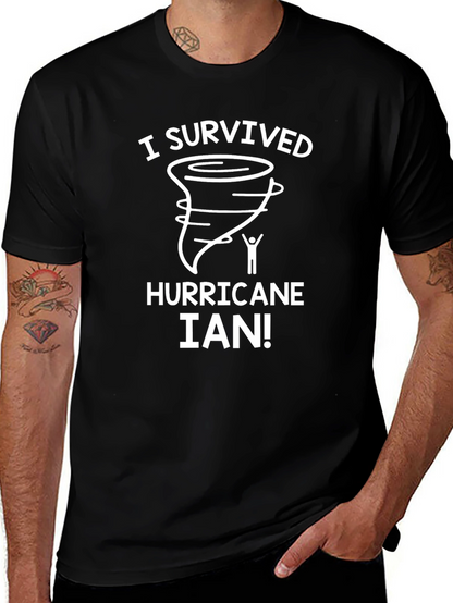 I Survived Hurricane Ian Novelty T-Shirt