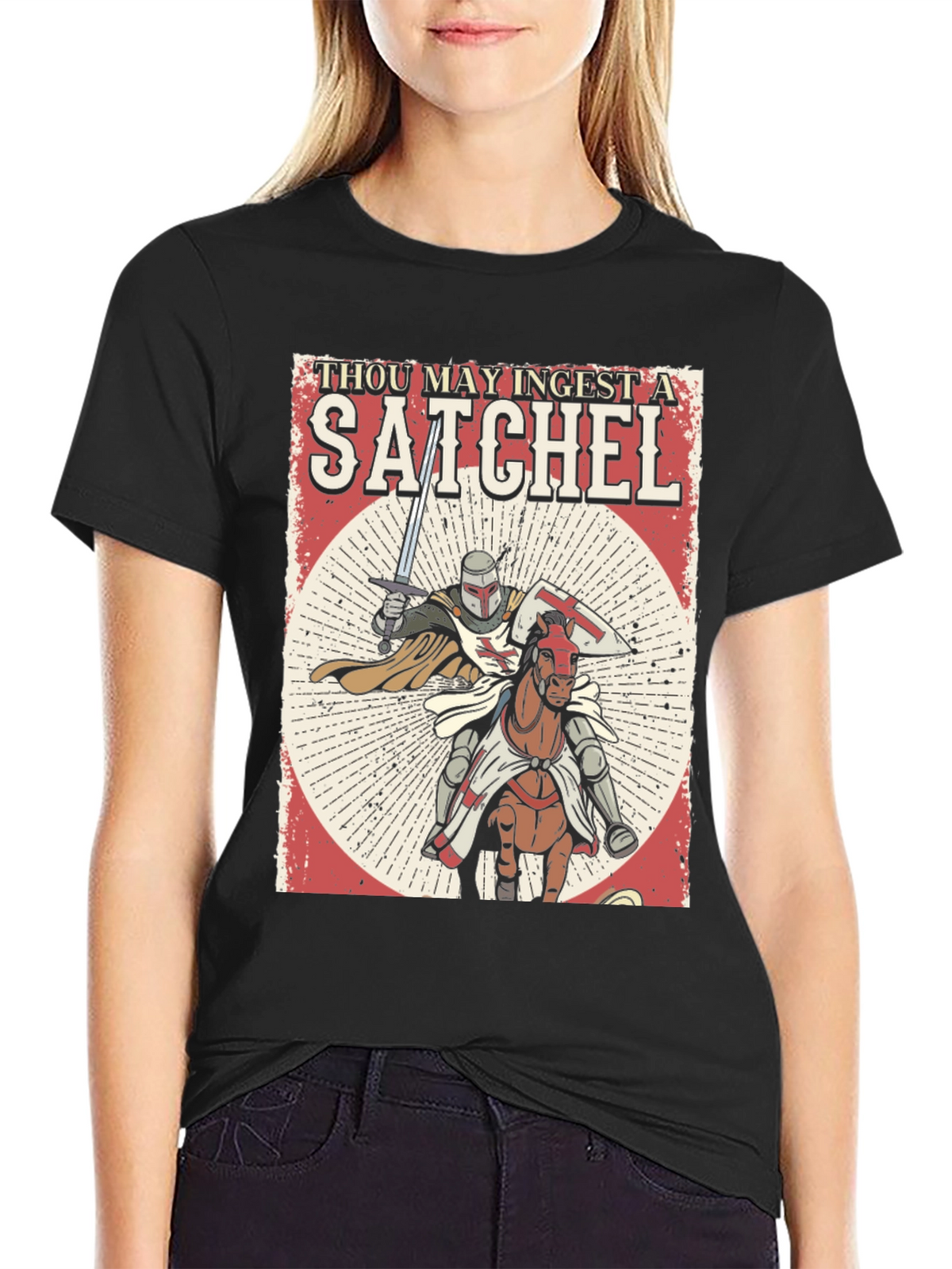 Thou May Ingest A Satchel Funny Knight T-Shirt