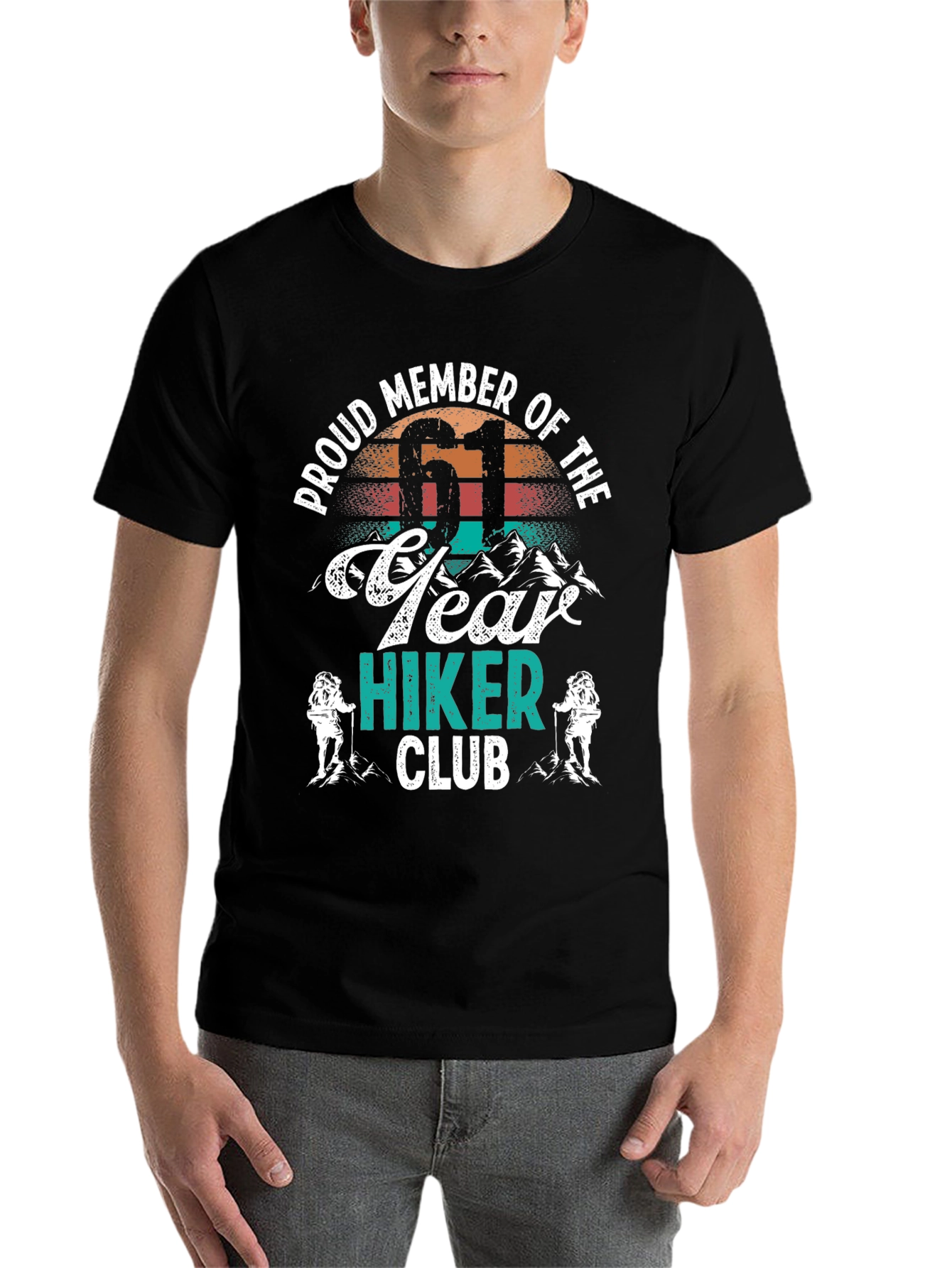 Proud Member 61 Year Hiker Club T-Shirt
