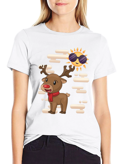 Rudolph Reindeer Cool Summer T-Shirt