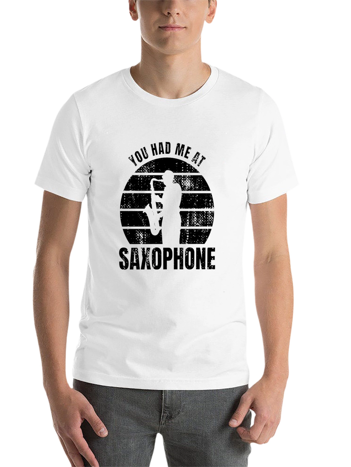 You Had Me At Saxophone Graphic T-Shirt