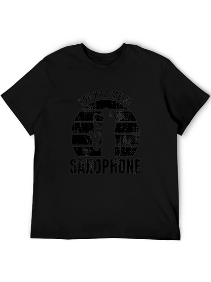You Had Me At Saxophone Graphic T-Shirt