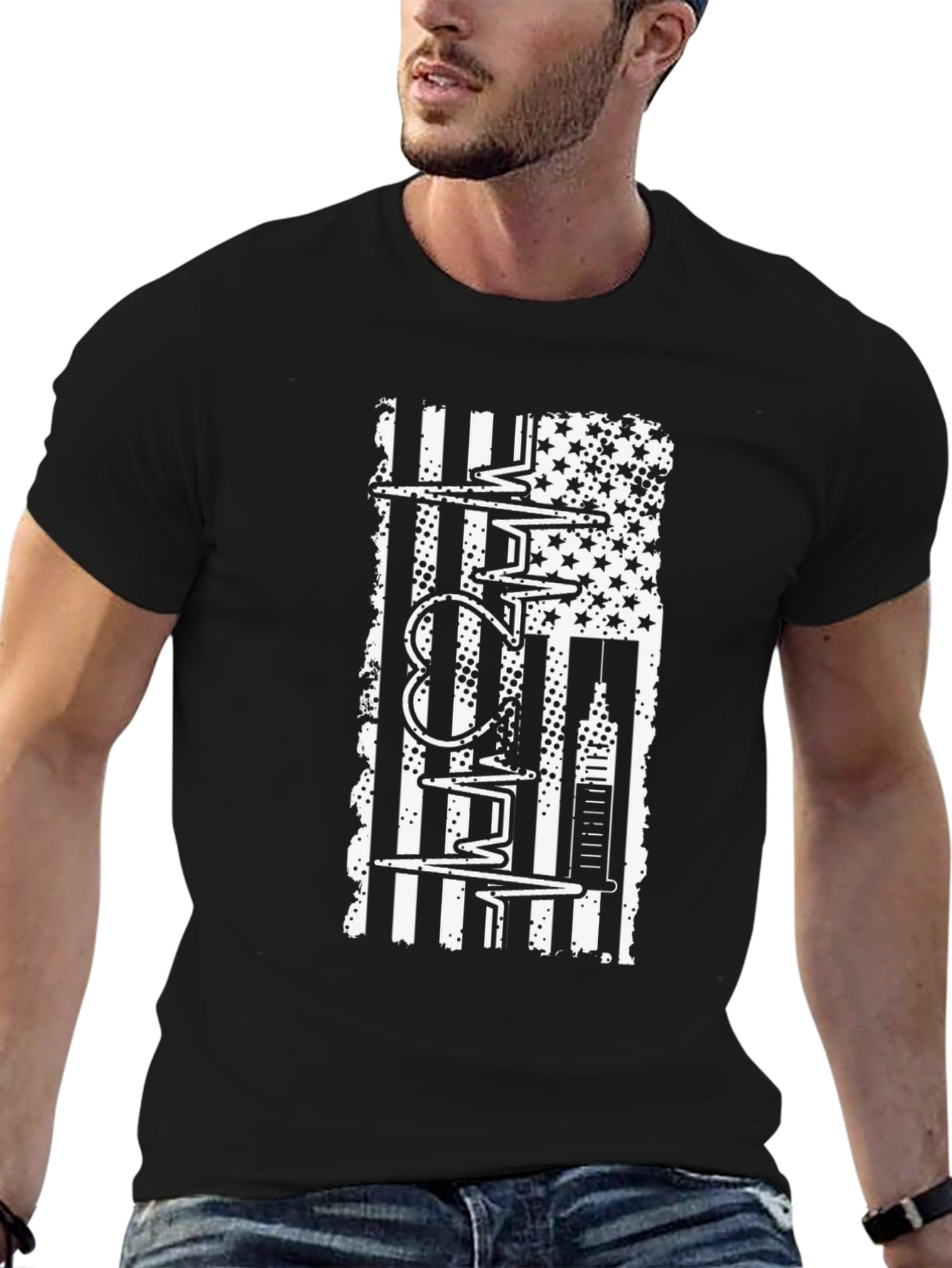 Nurse American Flag T-Shirt