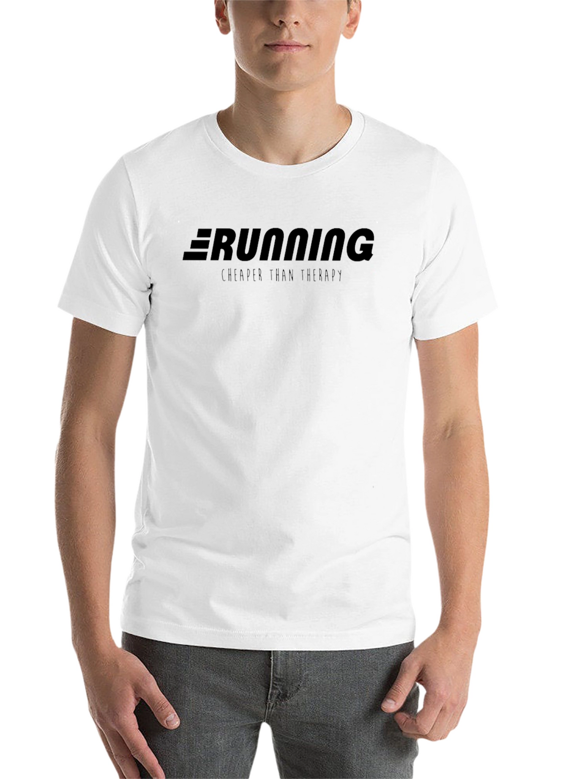 Running Cheaper Than Therapy - Black T-Shirt