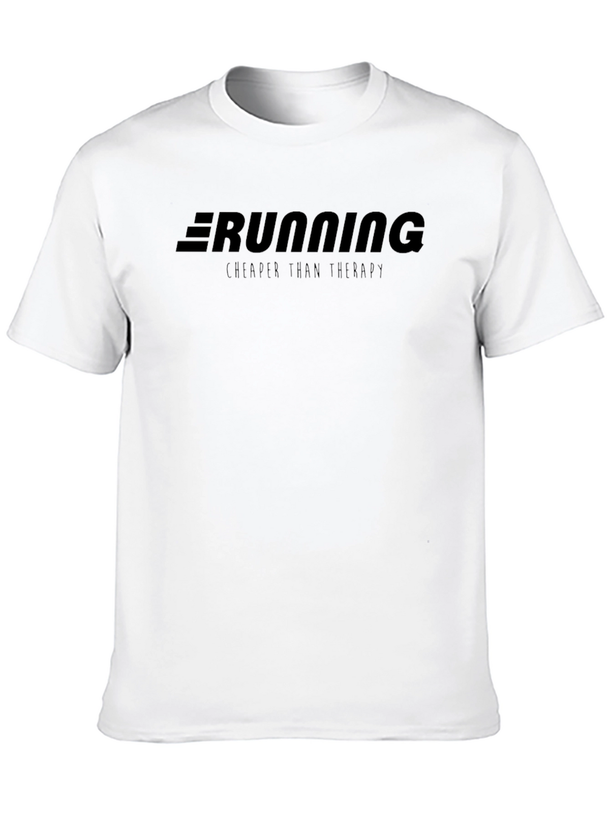 Running Cheaper Than Therapy - Black T-Shirt