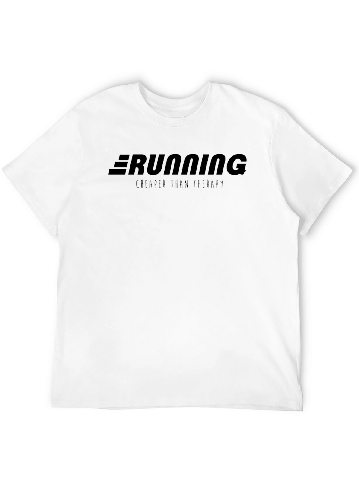 Running Cheaper Than Therapy - Black T-Shirt