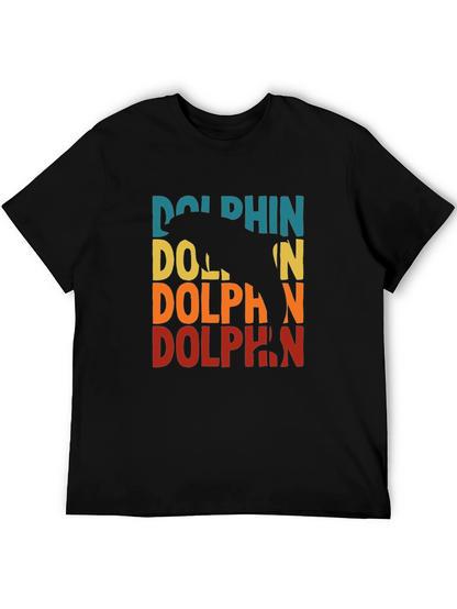 Retro Dolphin Graphic T-Shirt