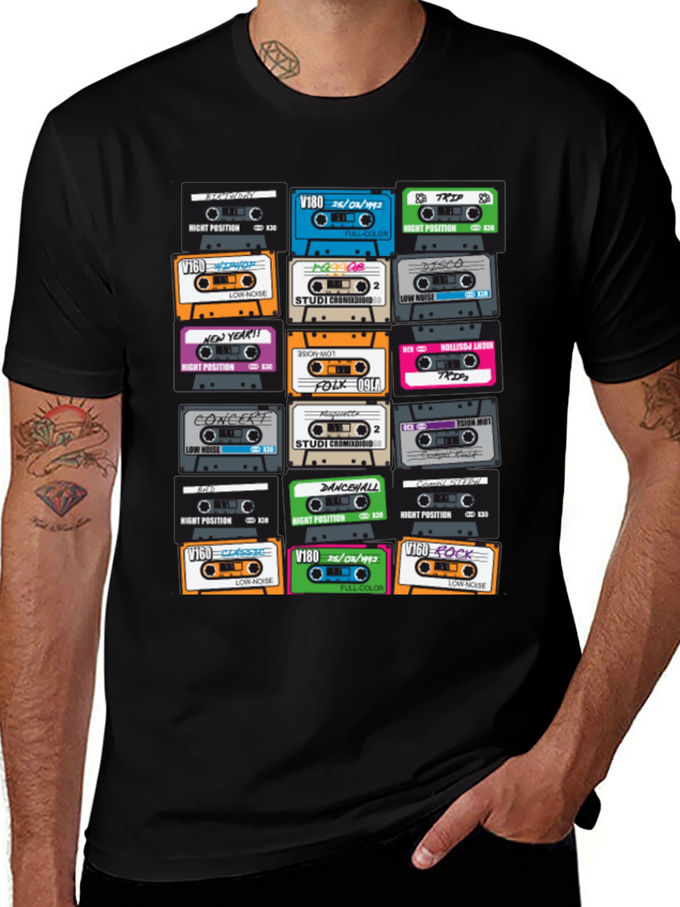 Retro Cassette Tape T-Shirt - Music Lover Tee