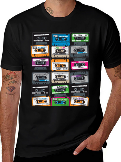 Retro Cassette Tape T-Shirt - Music Lover Tee