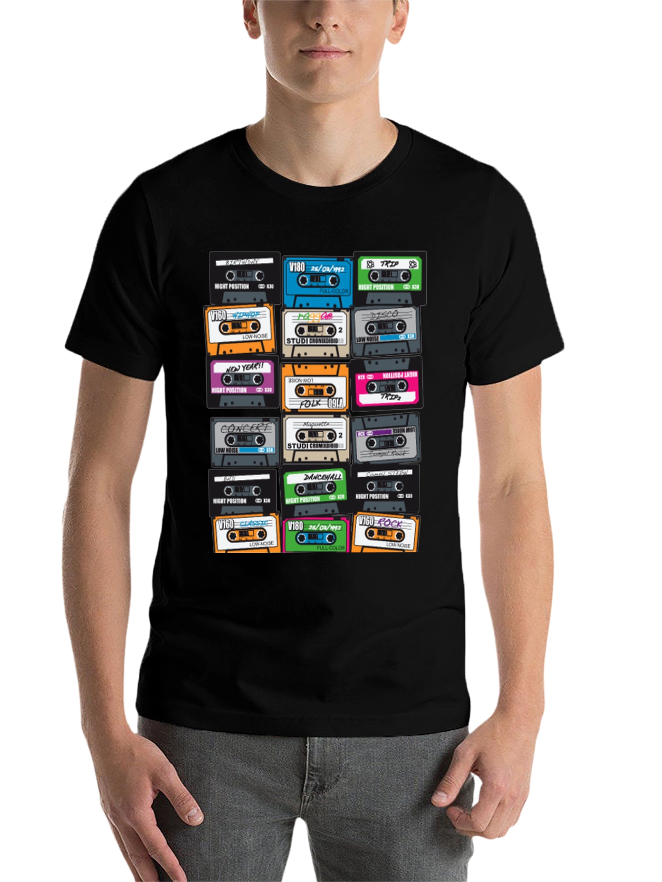 Retro Cassette Tape T-Shirt - Music Lover Tee