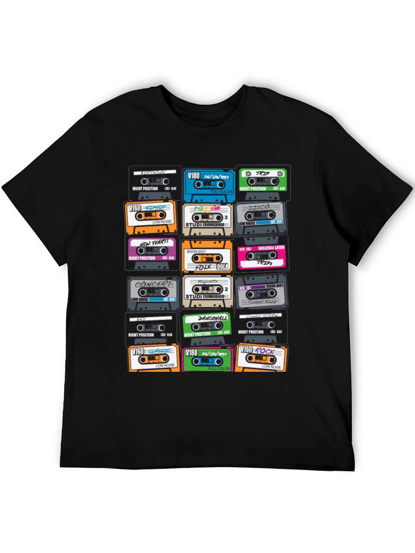 Retro Cassette Tape T-Shirt - Music Lover Tee
