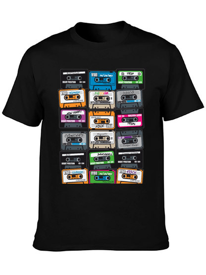 Retro Cassette Tape T-Shirt - Music Lover Tee