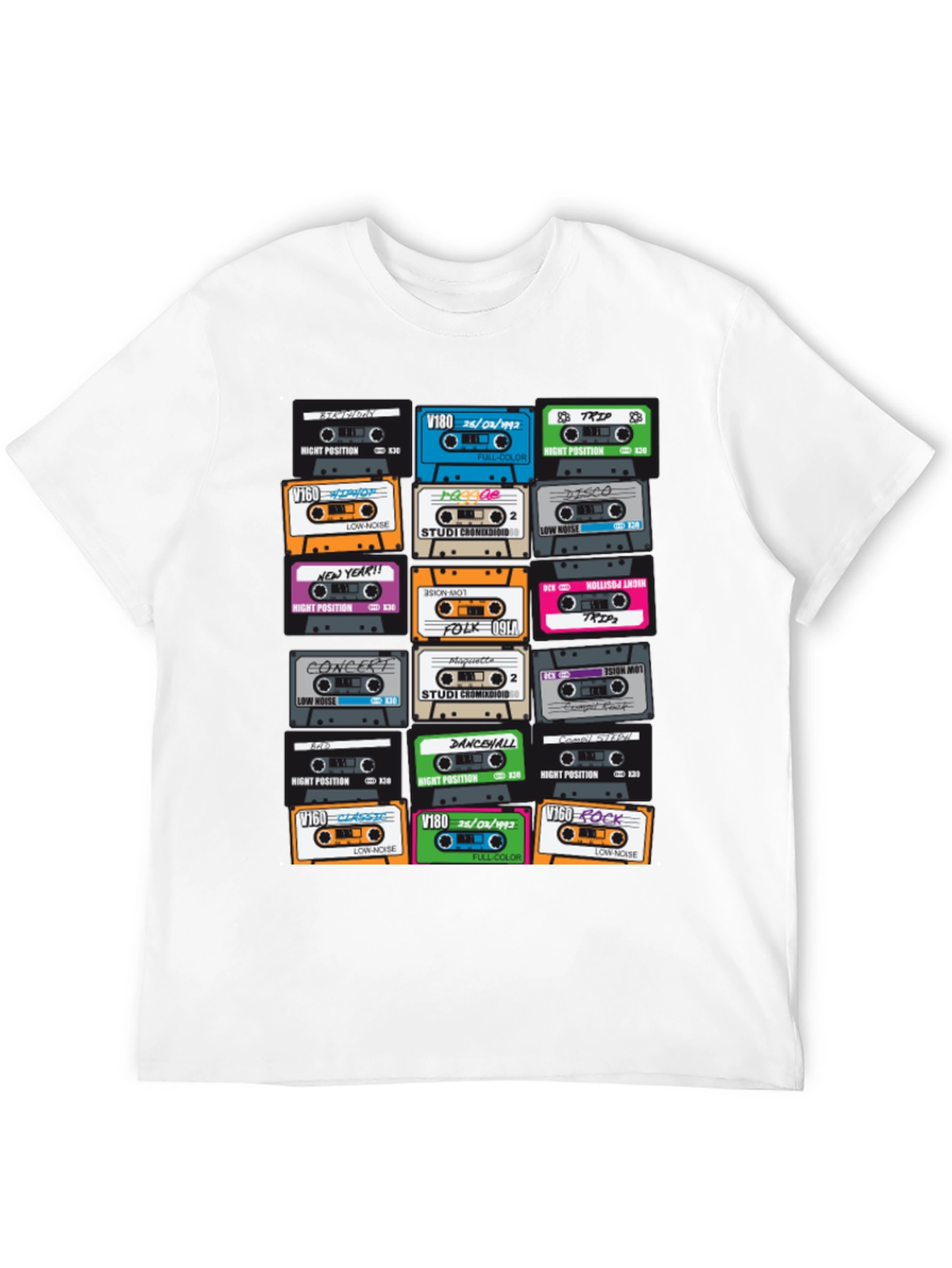 Retro Cassette Tape T-Shirt - Music Lover Tee