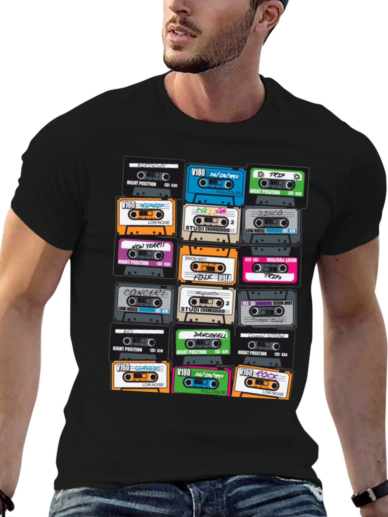 Retro Cassette Tape T-Shirt - Music Lover Tee