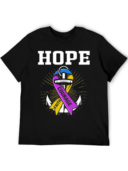 Hope Faith Courage Graphic T-Shirt