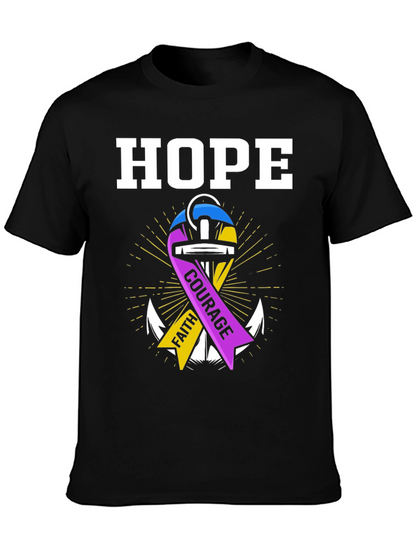 Hope Faith Courage Graphic T-Shirt
