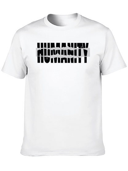 Humanity Graphic Print Black T-Shirt