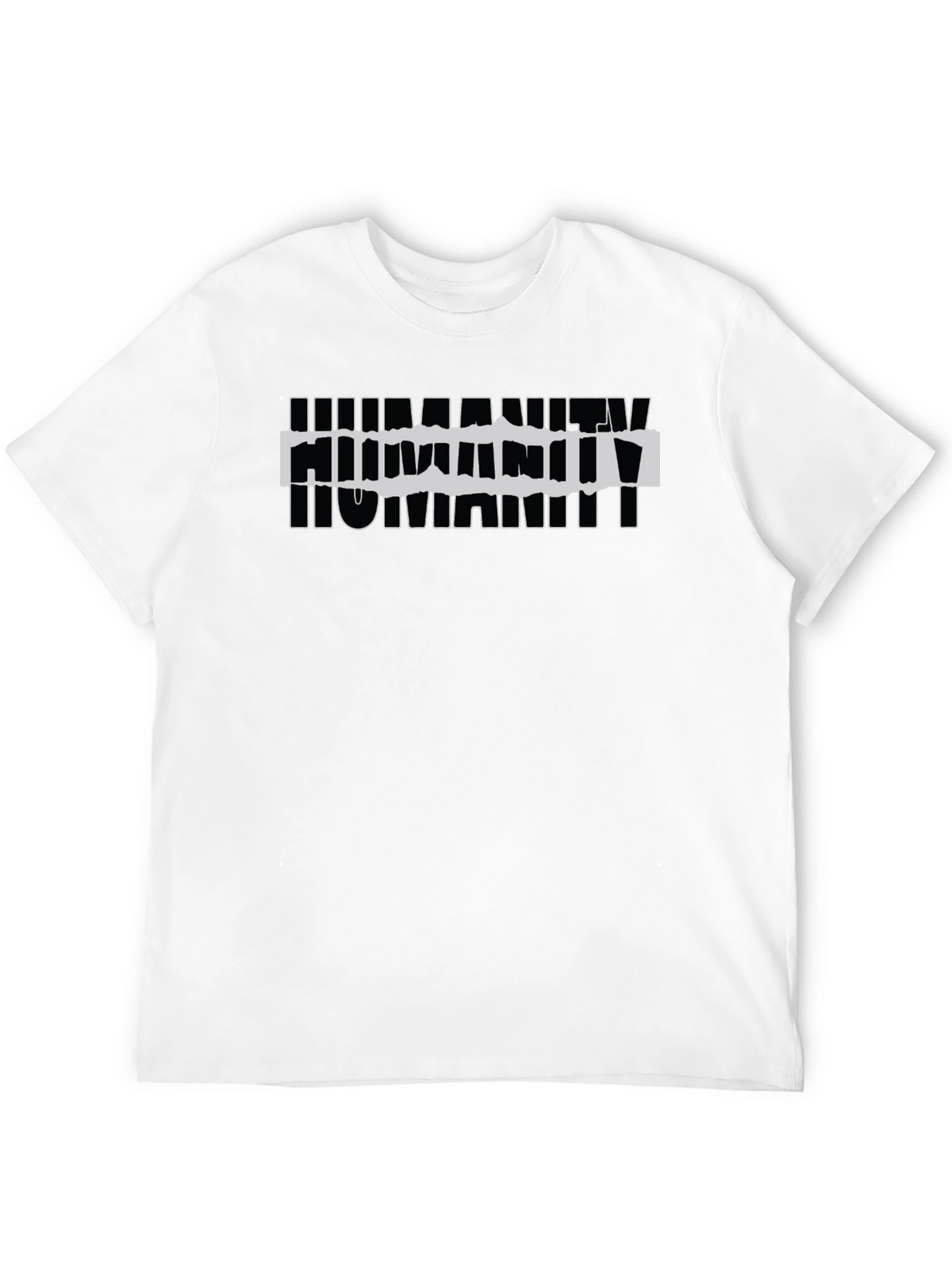 Humanity Graphic Print Black T-Shirt