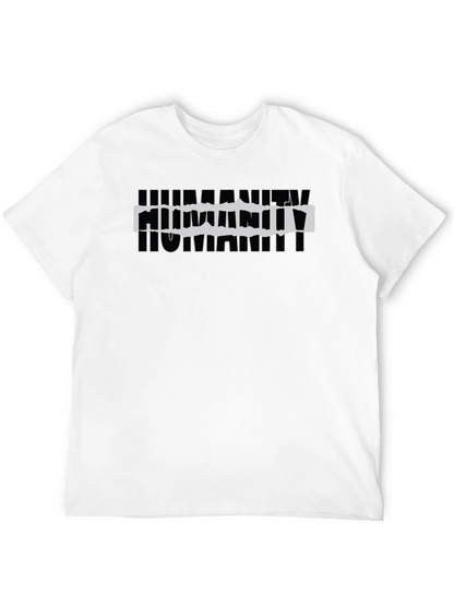 Humanity Graphic Print Black T-Shirt
