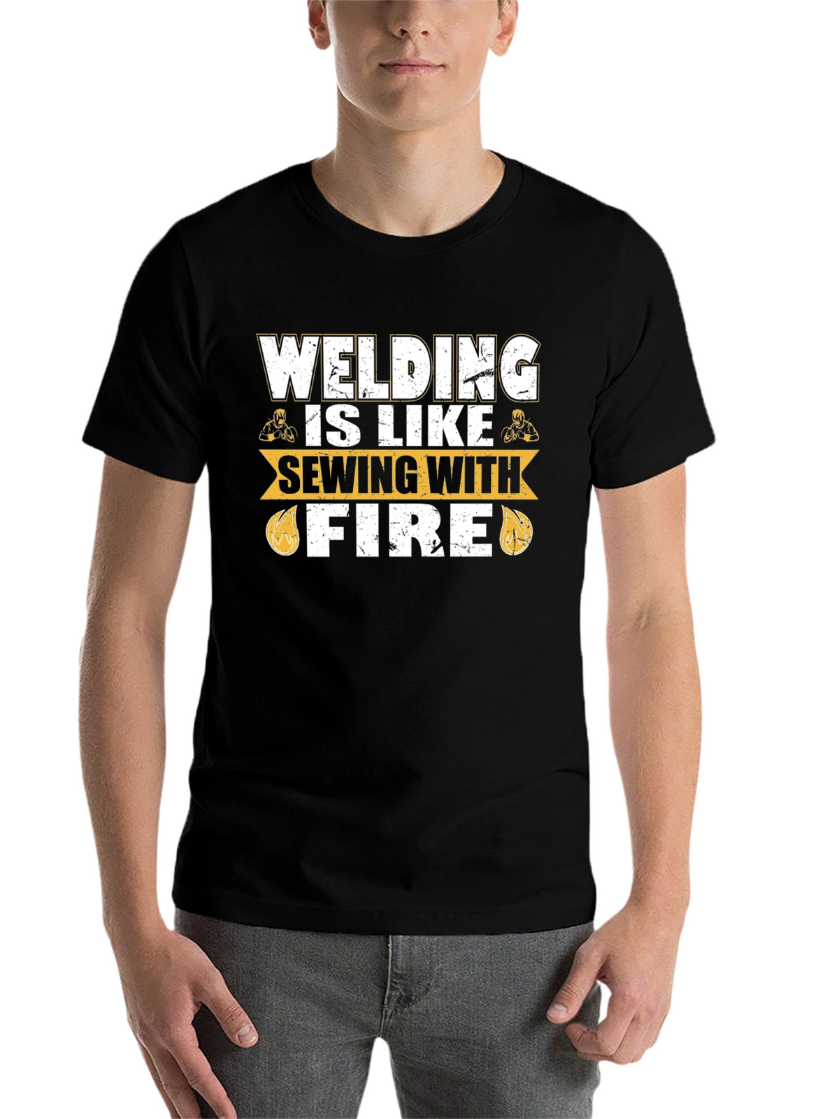 Welding is Like Sewing with Fire T-Shirt