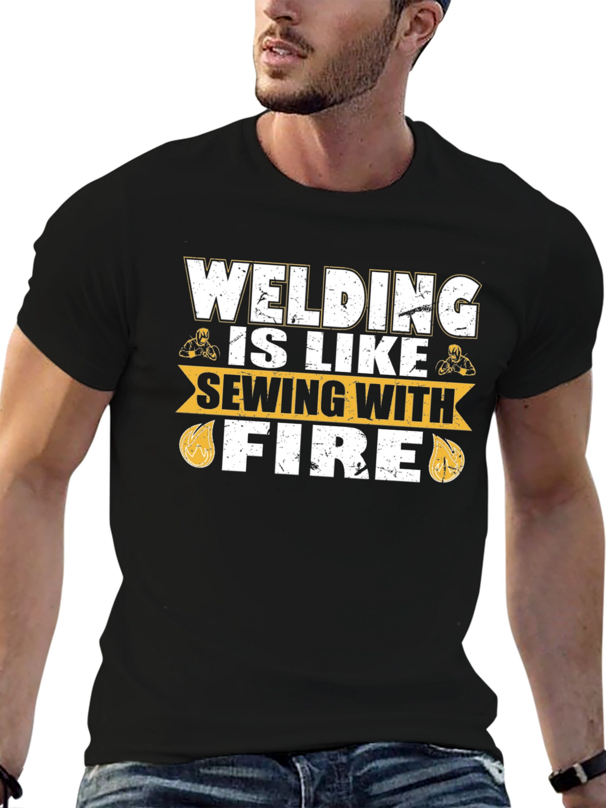 Welding is Like Sewing with Fire T-Shirt