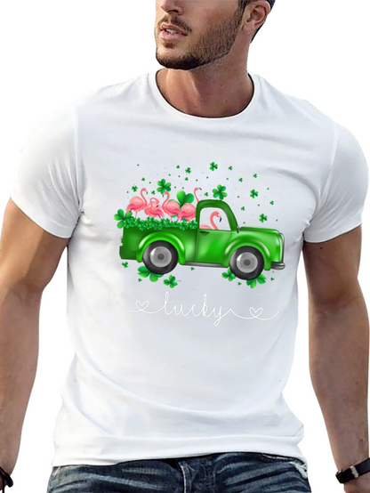 Lucky Flamingo Truck Graphic Tee