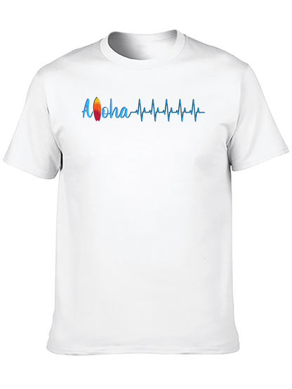 Aloha Surf Heartbeat T-Shirt - Black