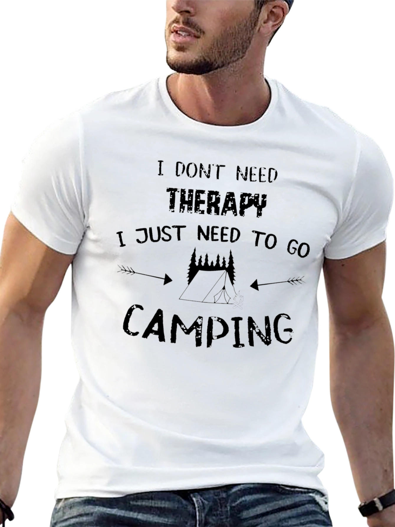 Camping Therapy Graphic T-Shirt