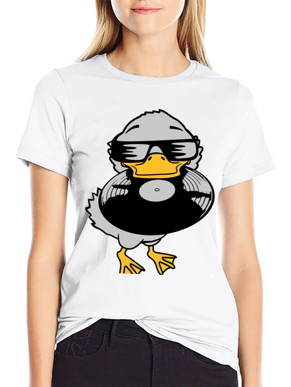 Duck DJ Graphic Tee - Black
