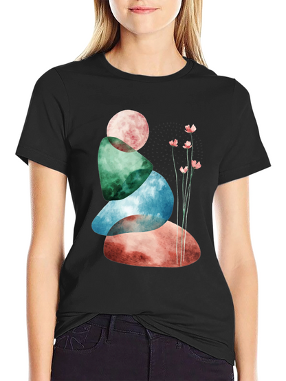 Zen Stone Stack T-Shirt - Relaxed Fit