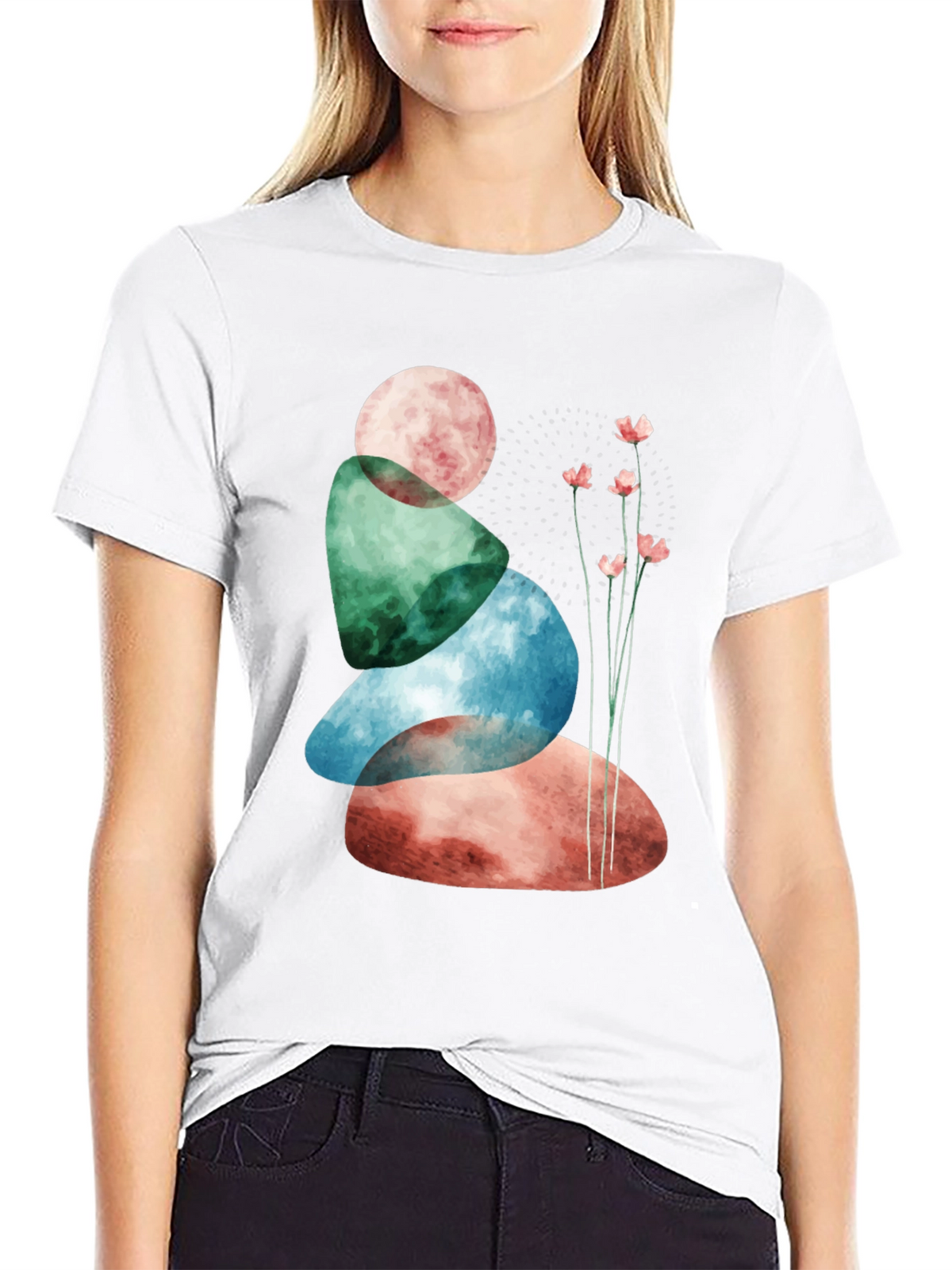 Zen Stone Stack T-Shirt - Relaxed Fit