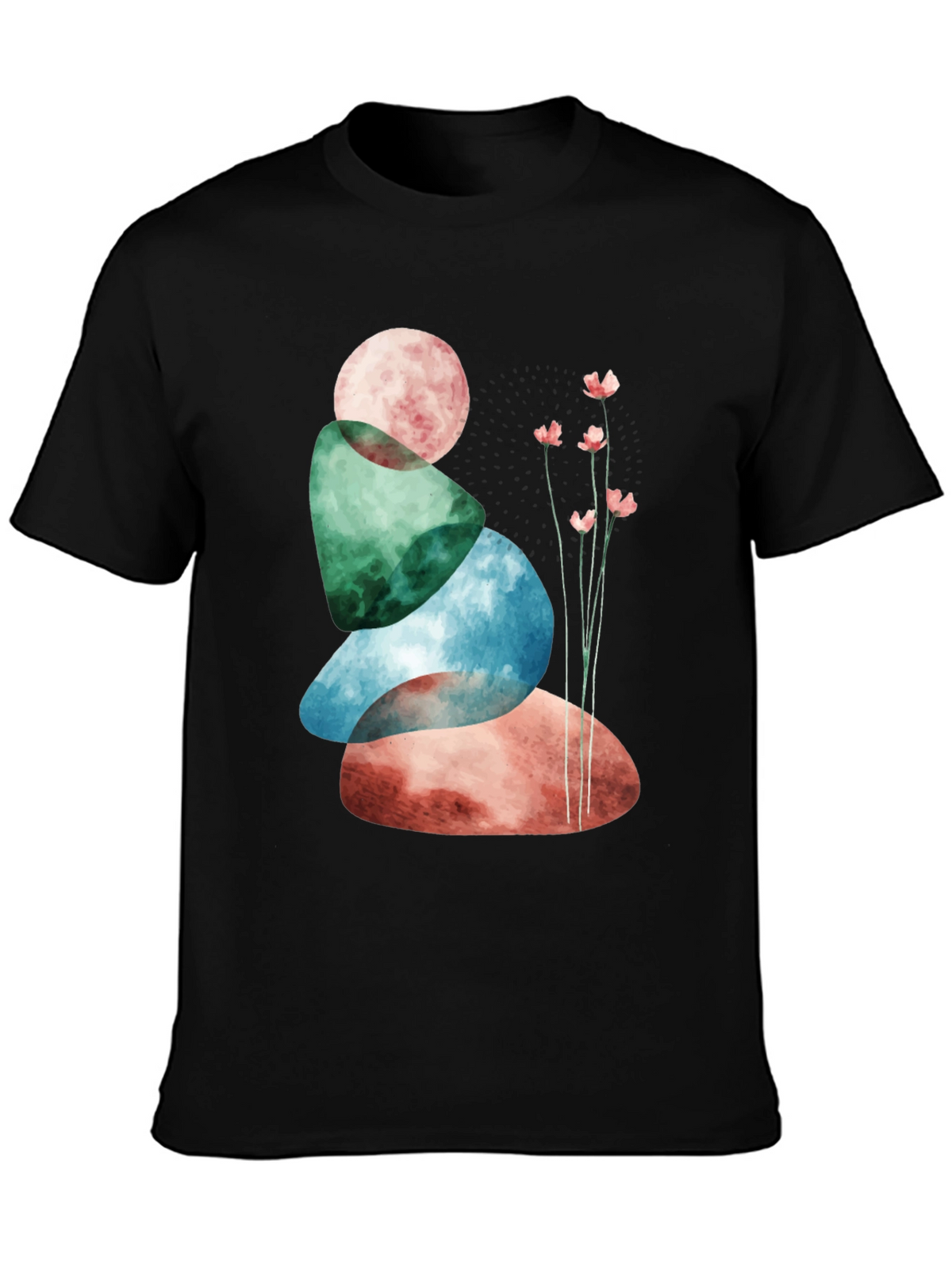 Zen Stone Stack T-Shirt - Relaxed Fit