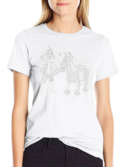 Horse & Rider Graphic Black T-Shirt
