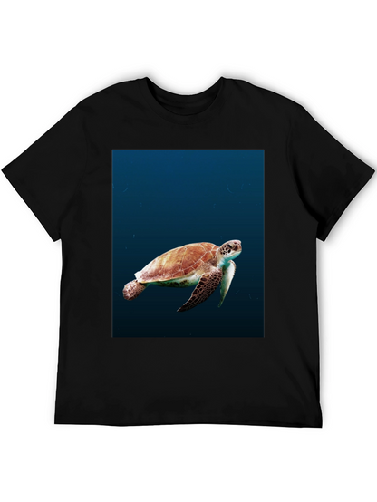 Sea Turtle Graphic Black T-Shirt