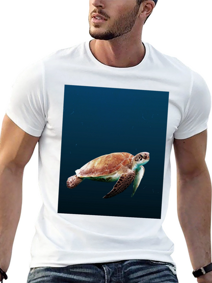 Sea Turtle Graphic Black T-Shirt