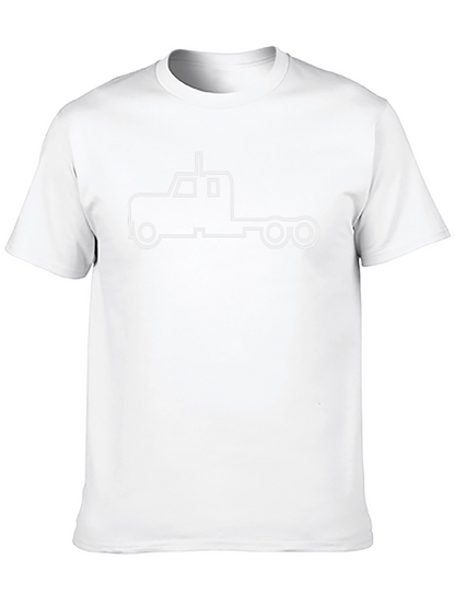 Truck Outline Graphic Tee - Black