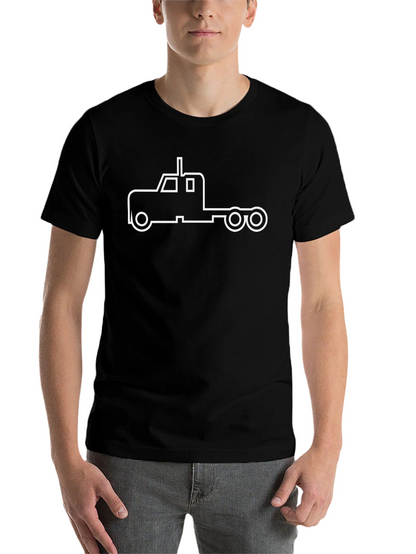 Truck Outline Graphic Tee - Black